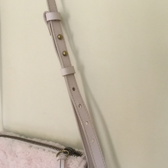 Madewell Avalon Pink Shearling Crossbody Bag - Picture 8 of 12